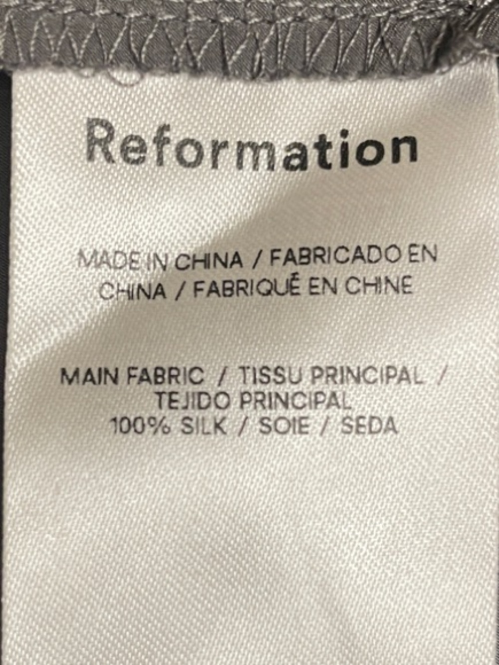 Reformation Gray Silk Open Back Maxi Dress Size 8 Wedding Guest Formal Evening - Picture 8 of 9